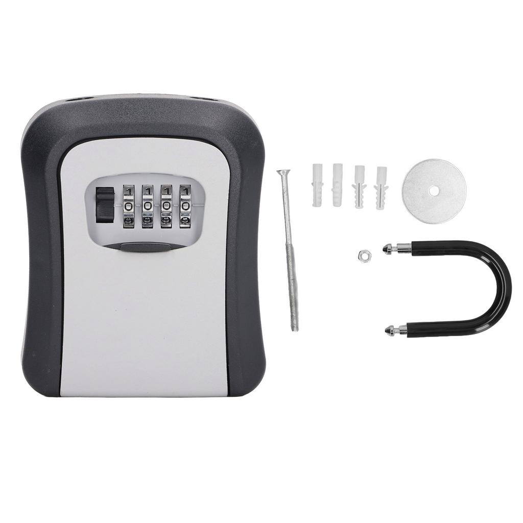 Schlüsselkasten 5 Zoll 4-stelliger Kombinationsschlüsselkasten Rücksetzbarer Code Schlüsselkasten für sichere Aufbewahrung