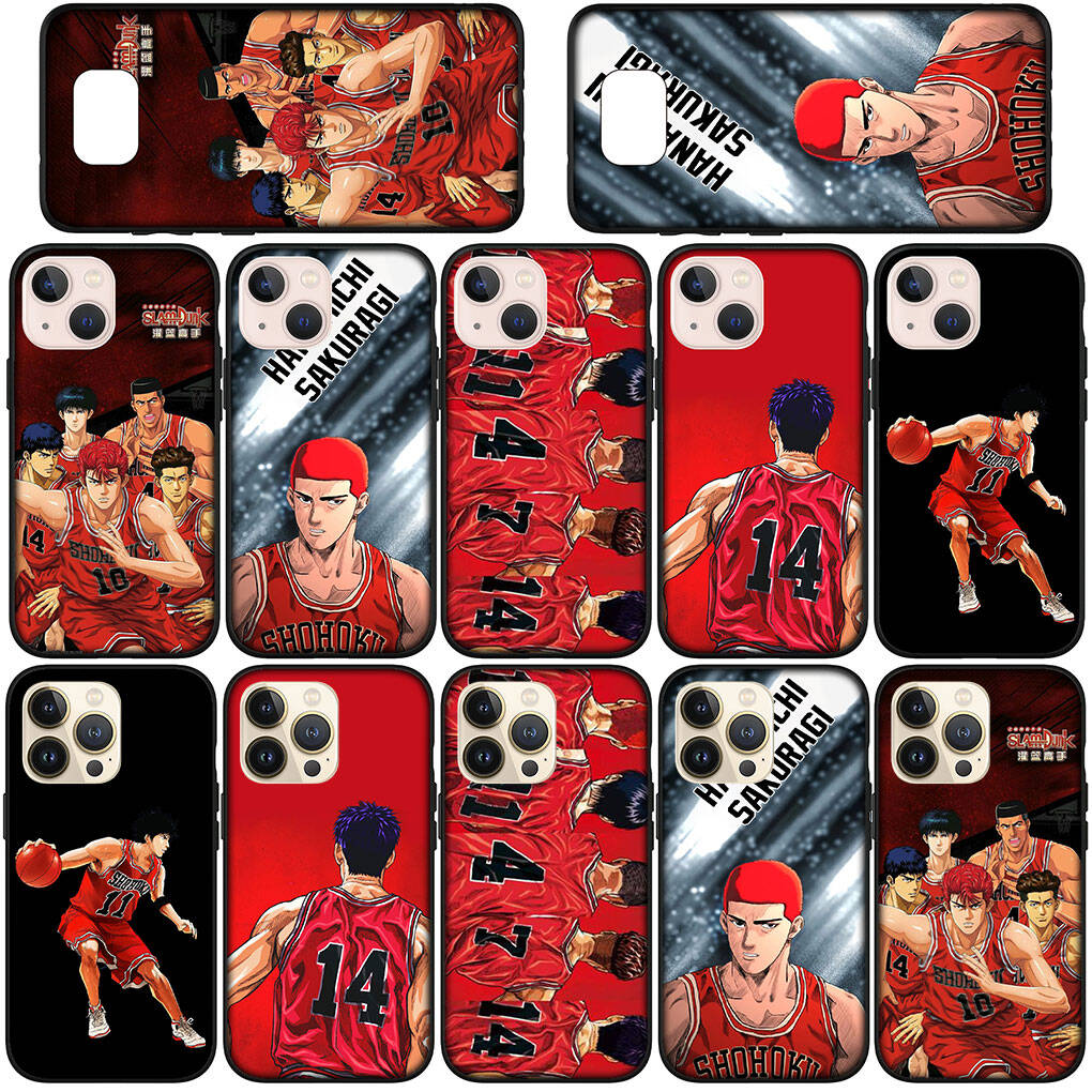 Phone Case for iPhone 17 16 15 Plus XR Huawei P30 P20 Lite Redmi Note 14 12 11 13 Pro Max OPPO A60 A80 A40 A18 A38 A16 A54 Slam Dunk Basketball Cover