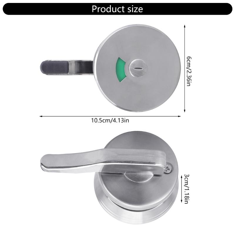 Privacy Indicator Lock Steel Bathroom Door Handle with Easy Installation Commercial Restroom Lock for Home & Office Use