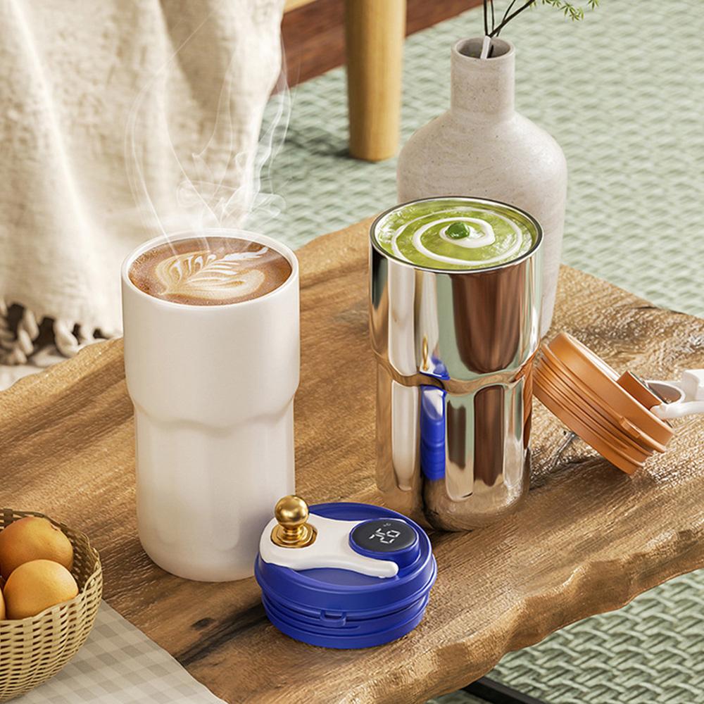 420ml Smart Thermos Bottle LED Temperature Display Coffee Cup 316 Stainless Steel Coffee Tumbler Mug for Camping Christmas Gift
