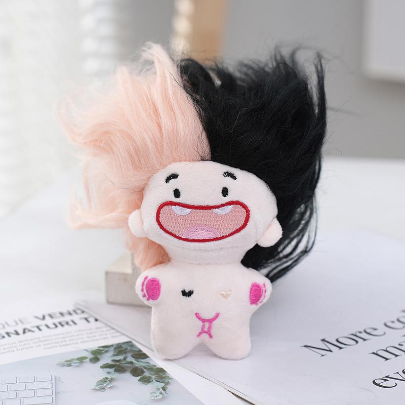Funny Doll Plush Keychain Soft Stuffed Key Ring Bag Charms Car Key Accessories