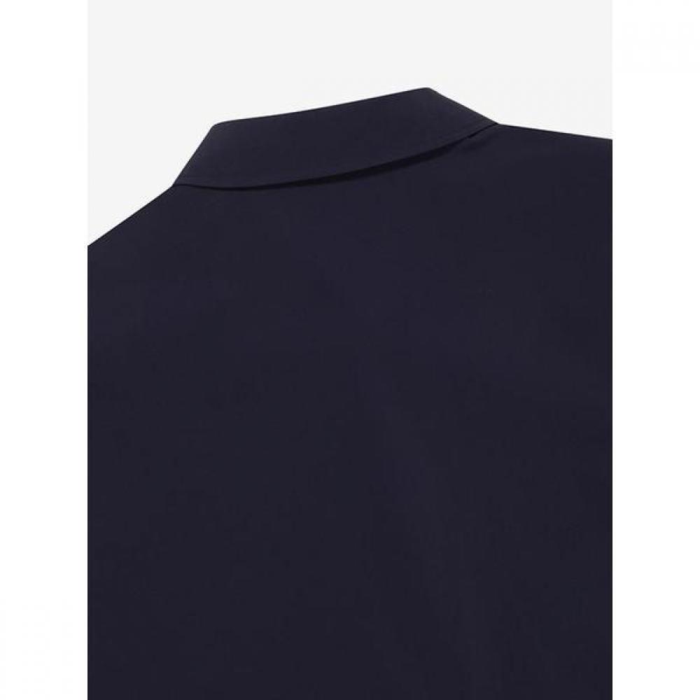 Bbc Earth Open Collar Woven Sweatshirt  Navy 