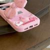 3D Pink Bow Anti-Fall Phone Case for iPhone 14/13 Pro Max