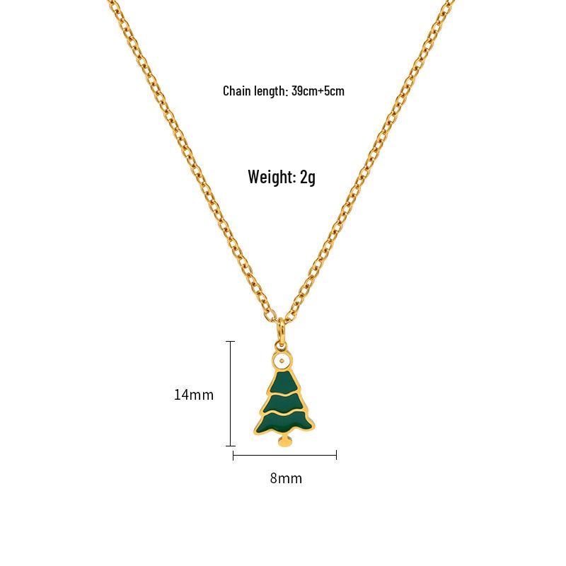 Colar de Natal Casal de Rena 25º Aniversário: Design Atemporal em Aço Titânio, Edição 2025