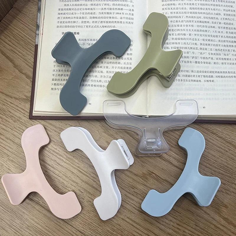 Einfache feste Buchklammern Mattiert transparent Seitenhalter für Lesehilfe Memo-Klammer Kawaii Schreibtischzubehör Praktischer Notizzettelhalter