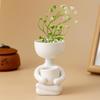 1 PC Kreative Humanoide Keramik Blumentopf Modernes Design Pflanzer Blumentopf Handwerk Vase Home Yard Dekoration Personal Isierte Geschenk