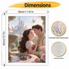 Disney oil painting by numbers art kit. romantic princess and prince castle scene. handmade diy painting home decoration gifts