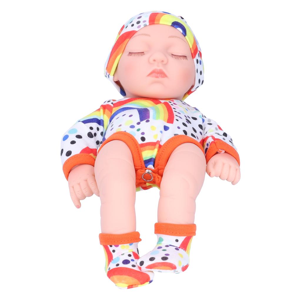 Simulated Cute Doll Baby Doll Kid Birthday Gift with Colorful Clothes 25cm