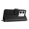 For Xiaomi Redmi Note 13 5G/Note 13 5G (China) Case with Strap RFID Blocking Leather Wallet Phone Cover Cat Mouse Pattern -  Black