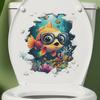 Cartoon Underwater World Small Fish Coral Water Plants Bathroom Toilet Home Beautification Stickers