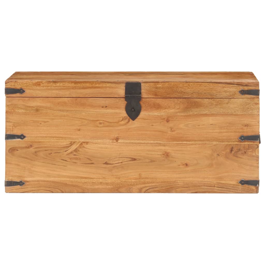 Storage Chest 90 x 40 x 40 cm Solid Acacia Wood