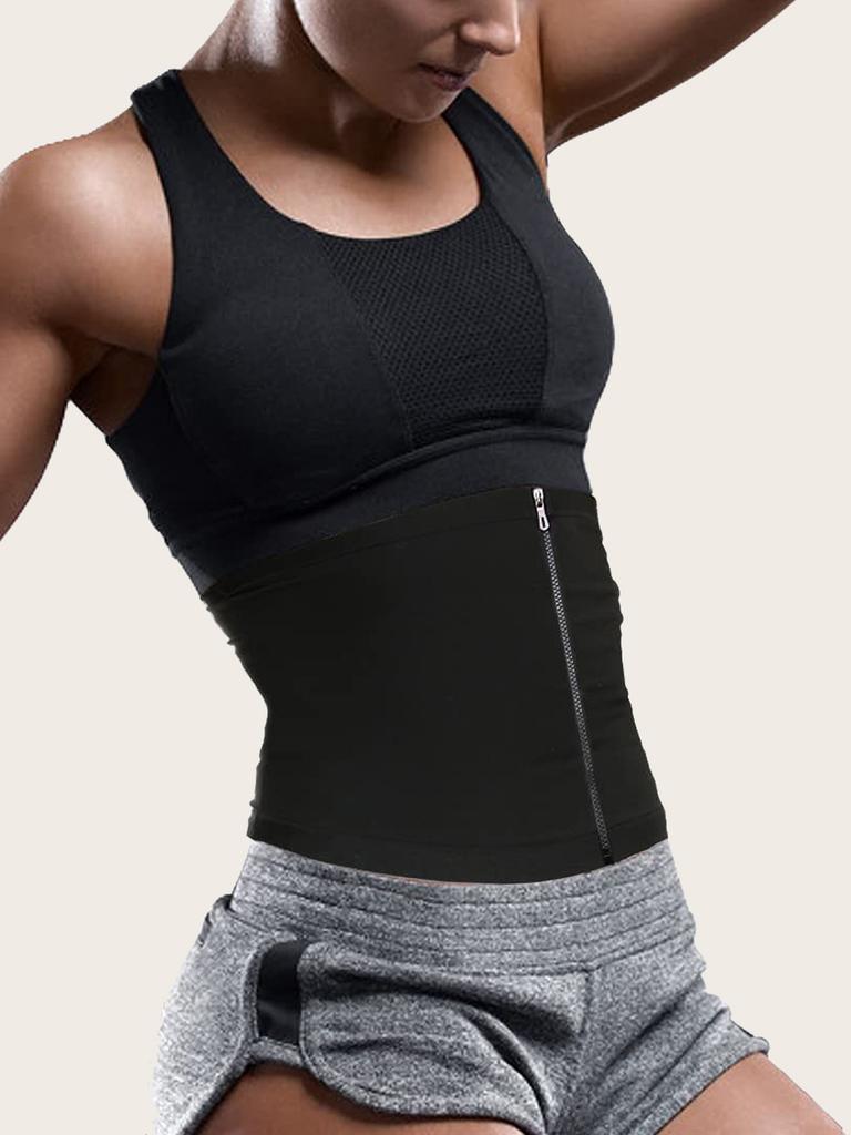 Waist Trainer For Women Sauna Sweat Belt Waist Trimmer Silvery Shaper Slimming Corset