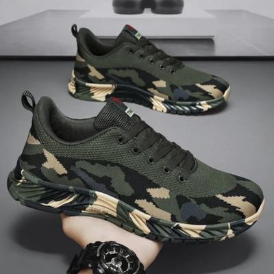 Tennis Men's Sneakers Camouflage Men's Shoes Wear-resistant Man Vulcanize Shoes Outdoor Climbing Working Shoe Tenis Masculino