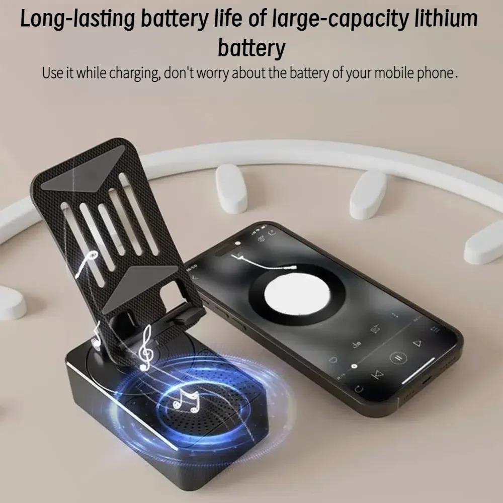 3 in 1 Bluetooth Desktop Handyhalterung Halterung Multifunktions Faltbare Drehbar Halter Anruf Lautsprecher Audio Powerbank
