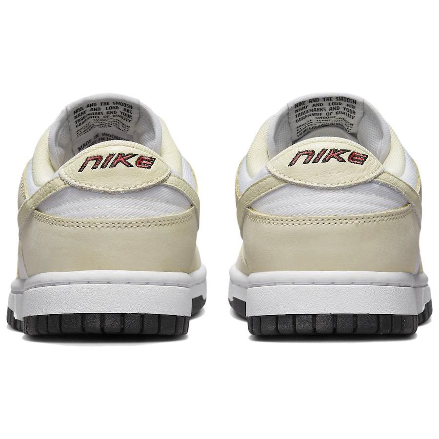 Nike Sneakers da Donna Dunk Low LX Latte di Cocco Bianco Crema Nero DZ2710-100