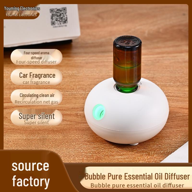 Portable Rechargeable Ultra-Quiet Essential Oil Diffuser and Humidifier for Car