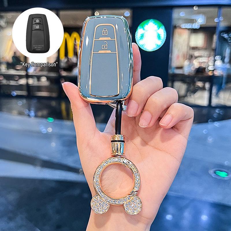 Toyota Key Case for Camry, RAV4, Wildlander, Levin, Crown, Lu Fang - Suitable Keychain Bag for Men and Women.
