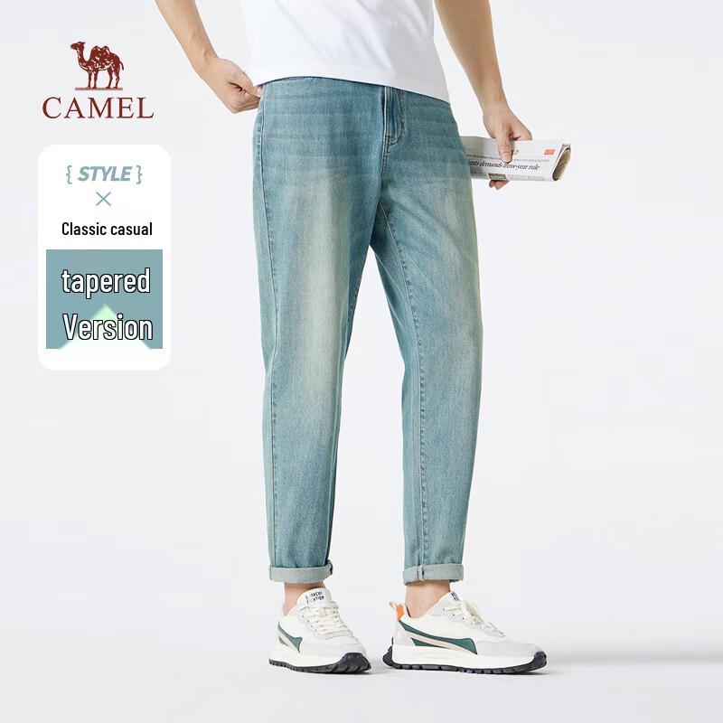 Мужские джинсы CAMEL Винтажные стираные зауженные 31