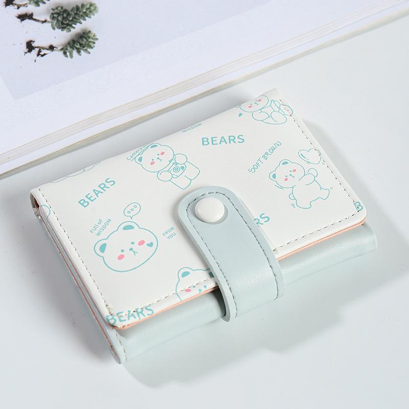Korean Style Cute Cartoon Wallet for Women and Girls – Short, Multi-Card, Coin Purse