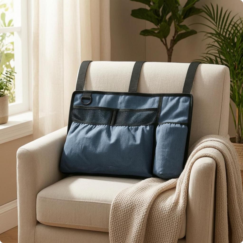 Mobility Aid Bag Robust Organizer Adjustable for Wheelchair