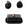Ceramic Butter Dish with Cover Large Practical European Butter Storage Keeper for Kitchen Bar Household Cake Shop Counter