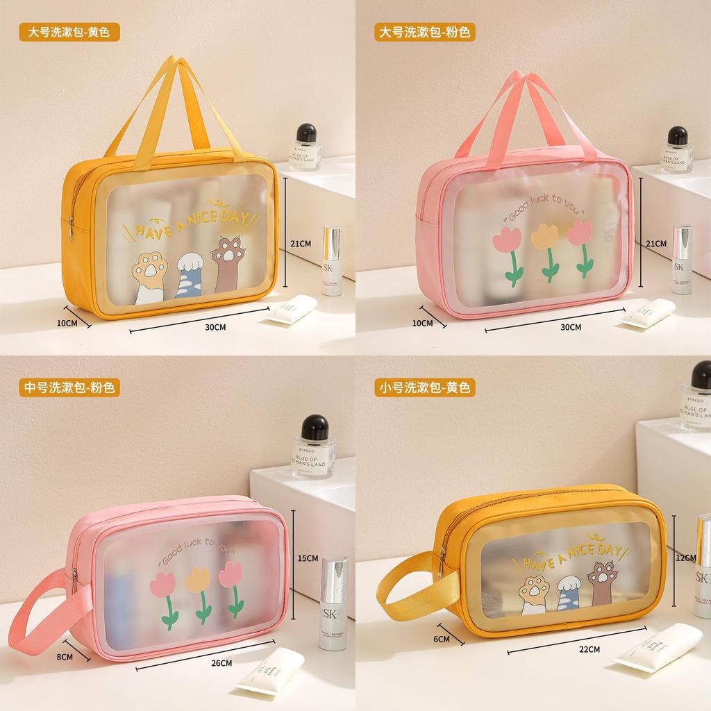 Cute Cartoon Waterproof Travel Makeup Bag Large Capacity Organizer For Girls