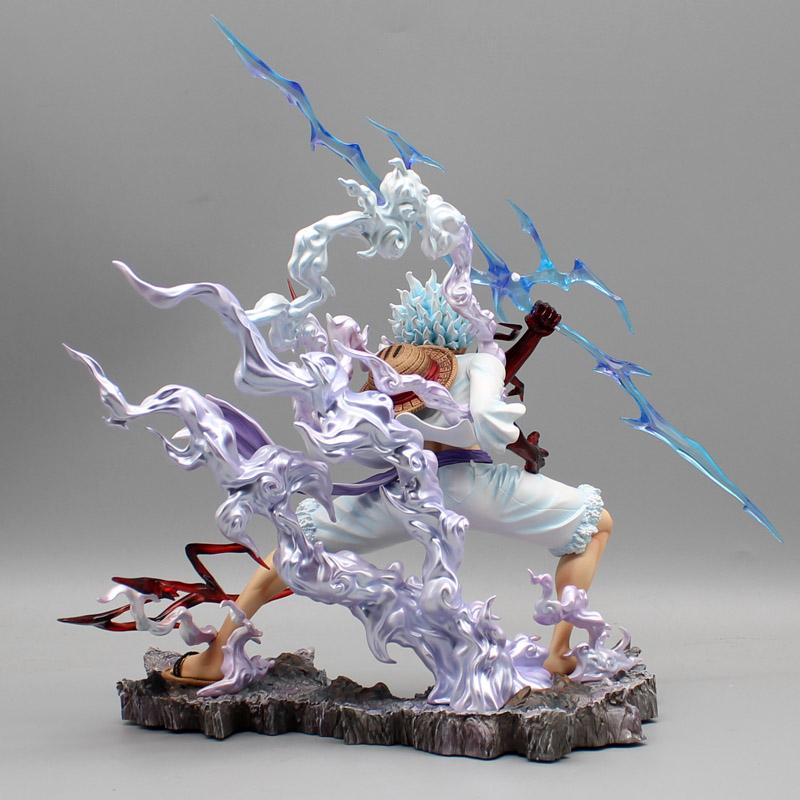 One Piece Figure Sun God Gear 5 Nika Luffy Action Figures 26cm Collection Decoration GK Thunderbolt Monkey D Luffy Model PVC Toy