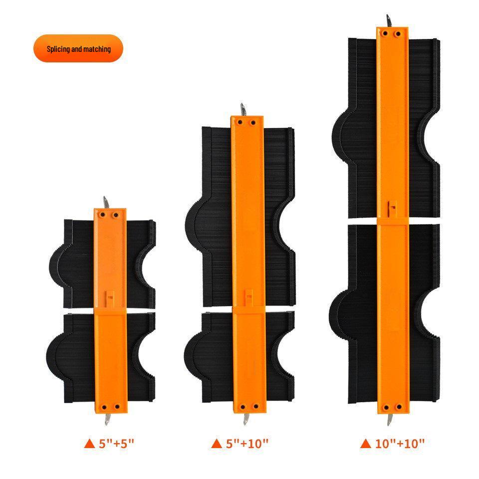 Locking Contour Gauge: Irregular Arc Ruler for Woodworking and Measuring