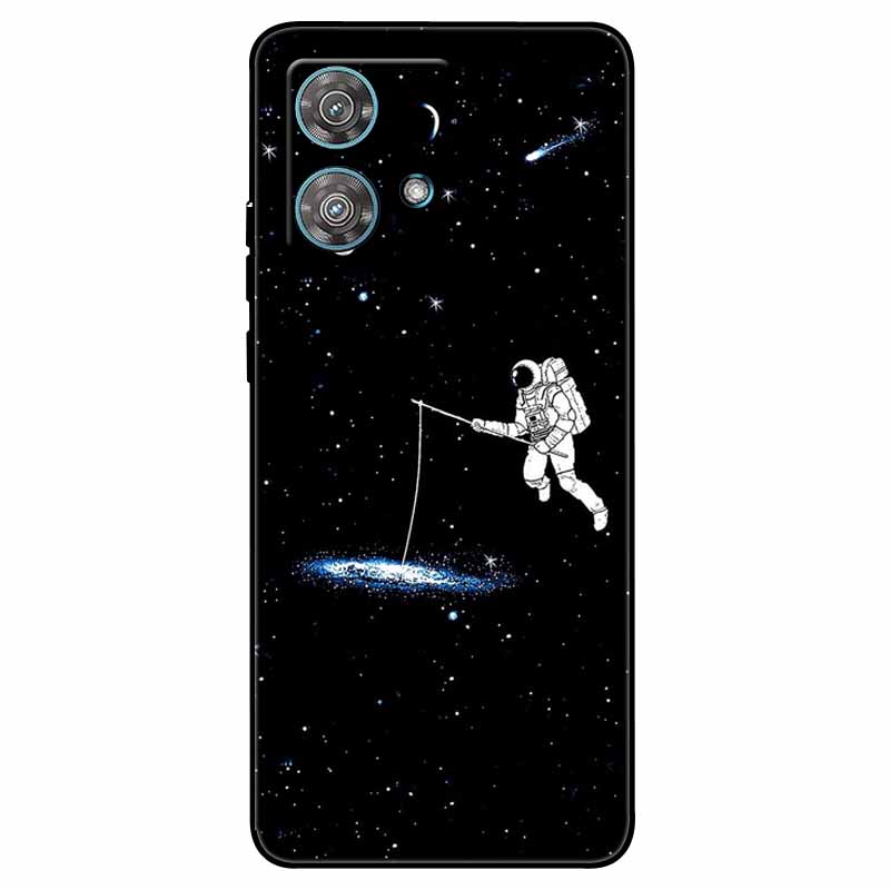 Skirta Moto G84 5G dėklas Silikoninis Minkštas Spausdintas Katės Drugelio Telefono Dangtelis Motorola MOTO G84 TPU Dangtelis MotoG84 G 84 Madingas Maišelis