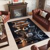 Harley-davidson Motorcycles Personalized Name Floor Mat Suitable for Dormitory Balcony Entryway Foyer Anti-slip Rug Office Home Decor
