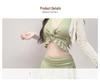 French Spicy Women's Vacation-Style Long Sleeve Bikini & Cover-Up Set