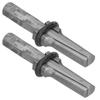 2PCS Heavy Duty Plug Wedges 14mm Stone Splitter High Speed Steel Rock Stone Splitter Splitting Tool