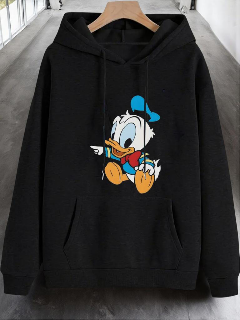 Disney Donald Duck and McDonald Duck Hoodies - Pocket, Comfortable and Nostalgic Cartoon Character Design for All Seasons