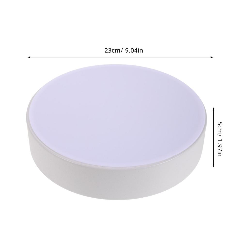 Ceiling Light Cover 9Inch Round Plastic Lamp Shade Flush Mount Replacement Fixture Kitchen Hallway Modern Minimalist Light