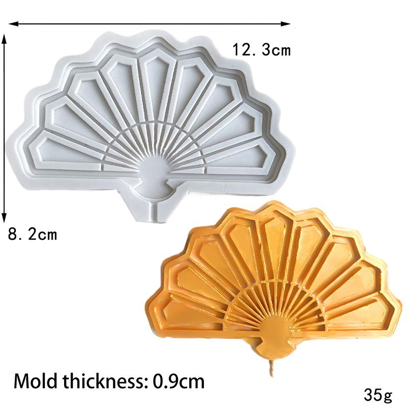

1 шт. Инструменты для шоколадных форм Вечеринка в честь рождения ребенка Форма для 3D-силиконовой мастики в форме китайского веера для украшения торта, сахарного искусства