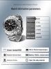 Sanda Men's Dual Display Multifunction Steel Band Sport Waterproof Watch