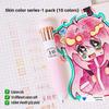Languo 146/10 Color Ballpoint Pen 0.8mm Cartoon Soft Grip Press for Drawing Multicolor Writing Pen Office School Supplies