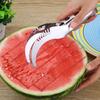 Stainless Steel Watermelon & Cantaloupe Slicer - Fruit Splitter & Core Remover Kitchen Tool