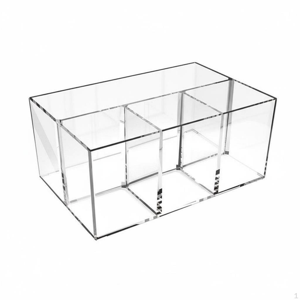 Acrylic Pen Holder MultiFunctional Transparent Pencil Storage Box Desktop Stationery Organizer for