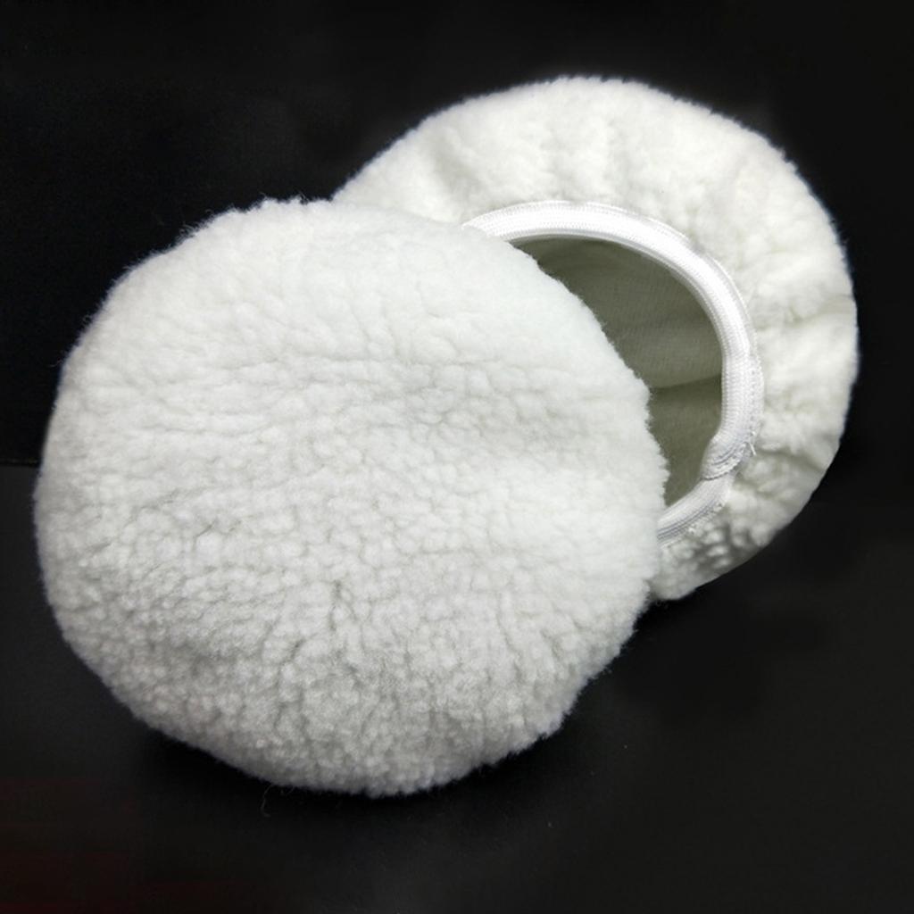 2 Stück 9-10 Zoll Polierhauben aus Kunstwolle, Auto-Wachs-Applikator, Motorhauben-Scheibenwachser, Motorhauben-Pads, Auto-Reinigungsmittel