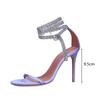 Star style Concise Narrow band Women Sandals Elegant Thin High heels Crystal Strap Female Gladiator Sandals Summer Shoes