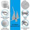 Danforth Anchor Set 6KG Anchor Weight Includes 100ft Fixed Rope/8ft Chain Marine Anchor for Sand, Gravel, and Silt Seabeds
