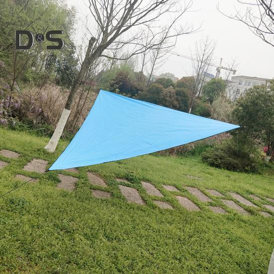 Outdoor Sun Shade Sail with Carabiner UV Blocking Triangle Canopy Permeable Breathable Heavy Duty Deck Backyard Patio Shade Cover