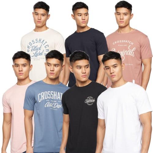 Crosshatch Mens Rapmoore T-Shirt (Pack of 7)