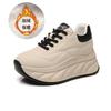 Thick Soled White Shoes  New Versatile Height Increasing Soft Soled Sports and Casual Flat Shoes for Autumn and Winter 2026