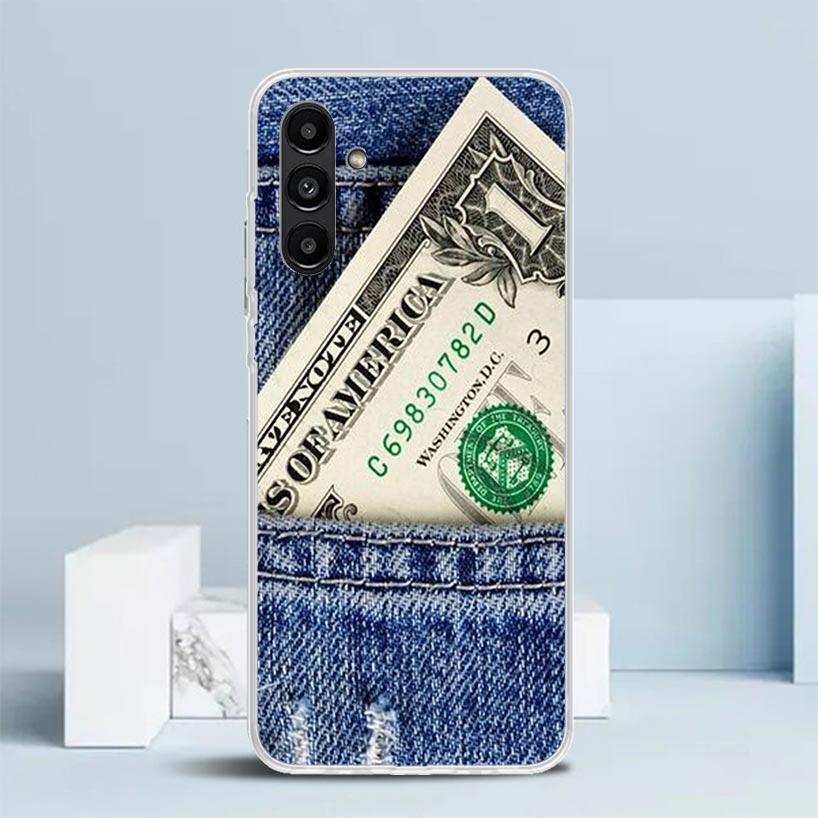Banknote Dollar Cash Money Phone Case For Samsung Galaxy A17 A37 A57 A16 A15 A14 A13 A56 A55 A54 A53 A36 A35 A34 A33 A26 A25 A24