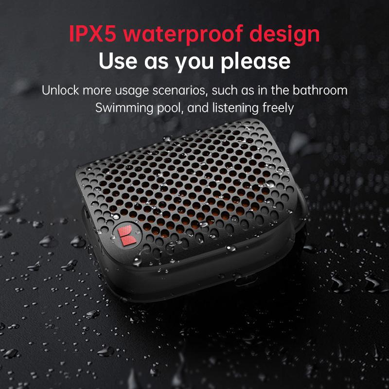 Monster M3 Magnetic Clip-On Mini BT V5.4 Portable Outdoor Sport Wearable Wireless Bluetooth Speakers With Bass Mic