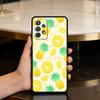 S-Summer P-Pineapple Soft Silicone Black Cover Phone Case For Samsung Galaxy A73,A72,A71,A70,A53,A52,A51