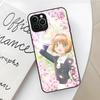 Anime Card Captor Sakuras Phone Case for Iphone 16 15 14 12 11 13 Pro Max Mini X Xr Xs Se 8 Puls glass Cover