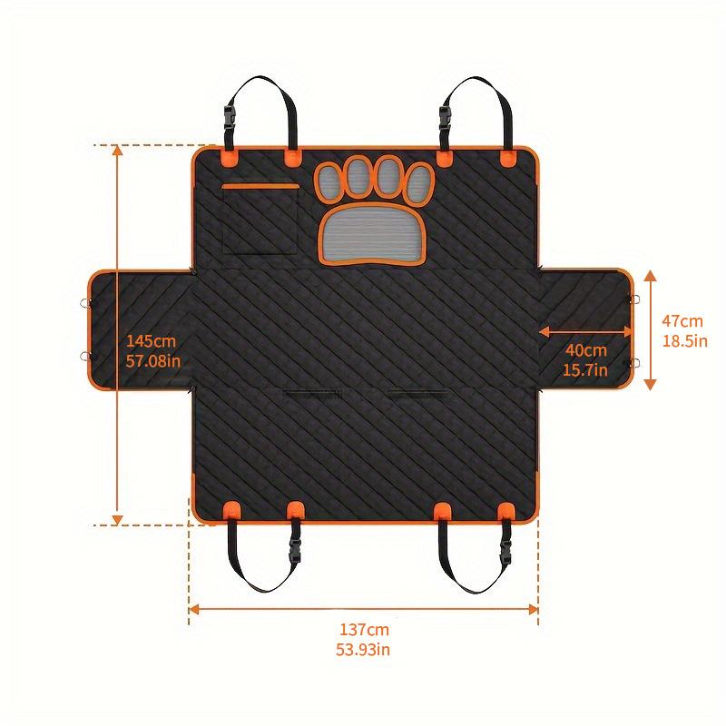 Waterproof Scratch-Resistant Pet Car Trunk Mat for Rear Seat Protection